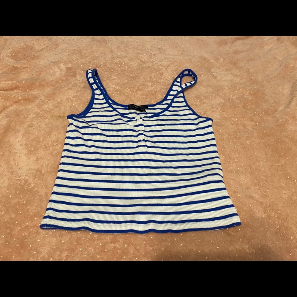 Striped cropped tank